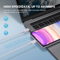 UGREEN 60749 MFi USB-C to iPhone 8-pin Charging Cable 2M thumbnail