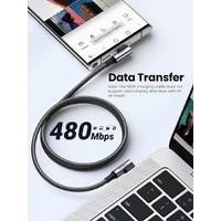 UGREEN 70696 Right Angle 100W USB-C Cable 1M thumbnail