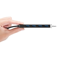 Simplecom CH340 Compact USB-C to 4 Port USB-A Hub USB 3.2 Gen1 thumbnail
