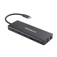 Simplecom CHN612 USB-C 12-in-1 Multiport Docking Station Dual HDMI + VGA Triple Display Gigabit LAN thumbnail