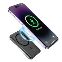 CHOETECH B655-SL 5000mAh Magnetic Wireless Power Bank 10W (Silver) thumbnail