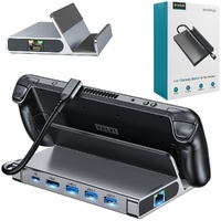 CHOETECH HUB-M50 6-in-1 USB-C 100W Aluminum Steam Deck Docking Station thumbnail
