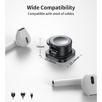 CHOETECH MCC001-WH 6 Pack Professional grade Magnetic Lock Cord Holder Clips White thumbnail