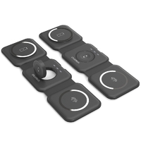 CHOETECH T588-F-BK 3-in-1 Foldable Fast Wireless Charger for Phone/Watch/Earphone thumbnail
