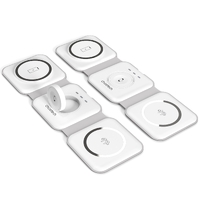 CHOETECH T588-F-WH 3-in-1 Foldable Fast Wireless Charger for Phone/Watch/Earphone thumbnail