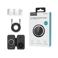 CHOETECH T616-F-BK 3in1 Magnetic Foldable Wireless Charger Black thumbnail