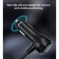 CHOETECH TC0021 3 Sockets 2C+1A Cigarette Lighter Splitter Black thumbnail