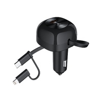 CHOETECH TC0036 PD45W USB-C+USB-A car charger with C+L Interface thumbnail