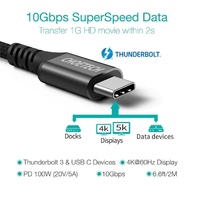CHOETECH XCC-1027 USB-C M to M PD100W 5 Cable 2M thumbnail
