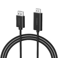 CHOETECH XDH01 4K 60Hz DisplayPort Male to HDMI Male Braided Cable 2M thumbnail