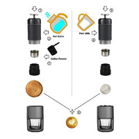 STARESSO Coffee Maker Red Dot Award Winner Portable Espresso Cappuccino Quick Cold Brew Manual Coffee Maker Machines All in One - Pink thumbnail