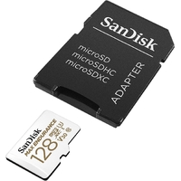 Sandisk Max Endurance Microsdxc Card SQQVR 128G (60 000 HRS) UHS-I C10 U3 V30 100MB/S R 40MB/S W SD Adaptor SDSQQVR-128G-GN6IA thumbnail