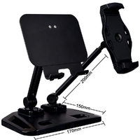 Universal and Adjustable Double Arm Stand Holder White thumbnail