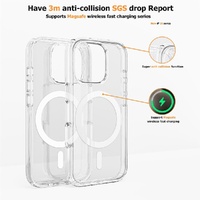 Ultimake Shockproof Transparent Magsafe Cover Case for iPhone 16 Pro thumbnail