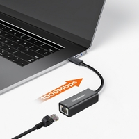Simplecom NU314 SuperSpeed USB-C to Gigabit Ethernet Network Adapter thumbnail