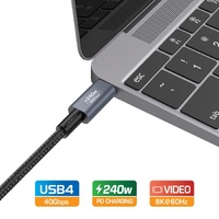 Simplecom CA615 USB-C to USB-C Cable USB4 40Gbps 5A 240W PD3.1 8K@60Hz 1.5M thumbnail