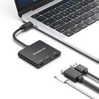 Simplecom DA320 USB-C 3-In-1 Adapter USB 3.2 Gen 1 5Gbps PD HDMI 2.0 4K@60Hz thumbnail