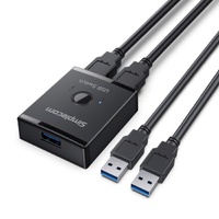 Simplecom KM125 Bi-Directional 2-Way USB 3.0 Switch 1 In 2 Out (2 In 1 Out) 5Gbps thumbnail