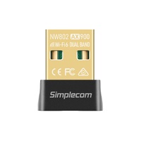Simplecom NW802 AX900 Dual Band Wi-Fi 6 USB Wireless Nano Adapter thumbnail