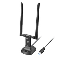 Simplecom NW811v3 AX5400 Tri-Band WiFi 6E USB Adapter with 2x 5dBi High Gain Antennas thumbnail