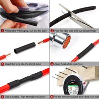 2m Polyolefin Shrink Tube 9/16" (14mm) 2:1 Ratio Heat Shrink Tubing Sleeving Wrap Shrinking thumbnail