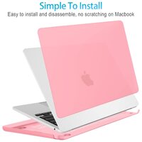 15 inch Air 2023 MacBook Air Matte Case  A2941 M2 Chip Hard Shell Case Keyboard Cover Pink thumbnail