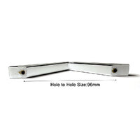 96MM Silver Zinc Alloy Kitchen Nickel Door Cabinet Drawer Handle Pulls thumbnail