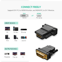 DVI-D 24+1 Male to HDMI Female Adapter Converter Gold Plated Support 1080P thumbnail