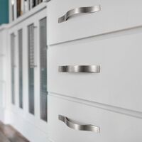 128mm Brushed Silver Furniture Kitchen Bathroom Cabinet Handles Drawer Bar Handle Pull Knob thumbnail