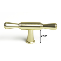 Gold Zinc Kitchen Cabinet Handles Drawer Bar Handle Pull T thumbnail