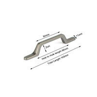 Black Zinc Kitchen Cabinet Handles Drawer Bar Handle Pull 96mm thumbnail