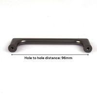 Black Zinc Kitchen Cabinet Handles Drawer Bar Handle Pull 96mm thumbnail