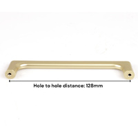 Gold Zinc Kitchen Cabinet Handles Drawer Bar Handle Pull 128mm thumbnail