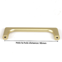 Gold Zinc Kitchen Cabinet Handles Drawer Bar Handle Pull 96mm thumbnail