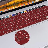 Keyboard Cover Skin For MacBook Pro 13 Pro 16 A2338 A2289 A2251 A2141 M1 M2 2020 to 2023 Wine Red thumbnail