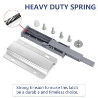 2x Magnetic Push Latches for Cabinets Push to Open Kitchen Hardware for Drawer Cupboard Wardrobe Closet thumbnail