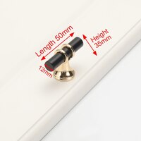 Luxury Design Kitchen Cabinet Handles Drawer Bar Handle Pull Black T Bar thumbnail