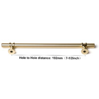 Luxury Design Kitchen Cabinet Handles Drawer Bar Handle Pull Gold 190MM thumbnail