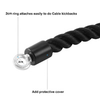 Single Grip Tricep PullDown Rope Cable Attachment Pull Down Rope Tricep Rope Pully thumbnail