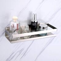 Brushed Bathroom Shower Shelf Kitchen Rack Storage Shelves Shampoo Holder Organizer thumbnail