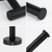 Toilet Paper Holder Black Wall Mount Bathroom Paper Roll Holder Roll Holder 304 thumbnail
