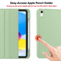 iPad 10th Case 10.9 Inch 2022 with Pencil Holder, Smart iPad Case with Soft TPU Auto Wake Sleep Green thumbnail