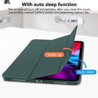 iPad Pro 11 Inch 2020 Soft Tpu Smart Premium Case Auto Sleep Wake Stand Cover Pencil holder Dark Green thumbnail