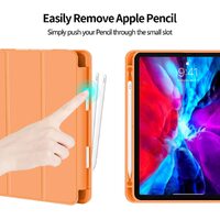 iPad Pro 11 Inch 2020 Soft Tpu Smart Premium Case Auto Sleep Wake Stand Cover Pencil holder Orange thumbnail