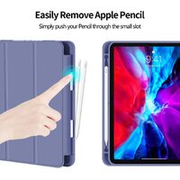 iPad Pro 11 Inch 2020 Soft Tpu Smart Premium Case Auto Sleep Wake Stand Cover Pencil holder Purple thumbnail