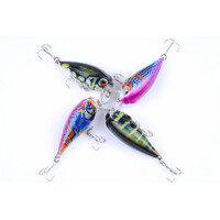 4x 5.5cm Popper Crank Bait Fishing Lure Lures Surface Tackle Saltwater thumbnail