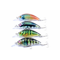 4x 7.5cm Popper Crank Bait Fishing Lure Lures Surface Tackle Saltwater thumbnail