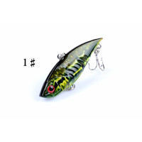 6x 6.5cm Vib Bait Fishing Lure Lures Hook Tackle Saltwater thumbnail