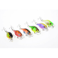 6x 4.5cm Popper Crank Bait Fishing Lure Lures Surface Tackle Saltwater thumbnail