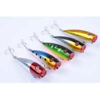 5X 7cm Popper Poppers Fishing Lure Lures Surface Tackle Fresh Saltwater thumbnail